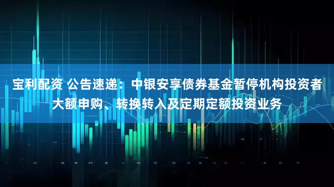 宝利配资 公告速递：中银安享债券基金暂停机构投资者大额申购、转换转入及定期定额投资业务